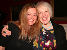 Gerda, winner of the YES (Yarrow, Ettrick & Selkirk) Arts Festival Poetry Challenge, 2013, receiving the award from Liz Lochhead